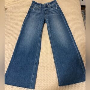 Paige Anessa Wide Leg Ankle Length Jeans